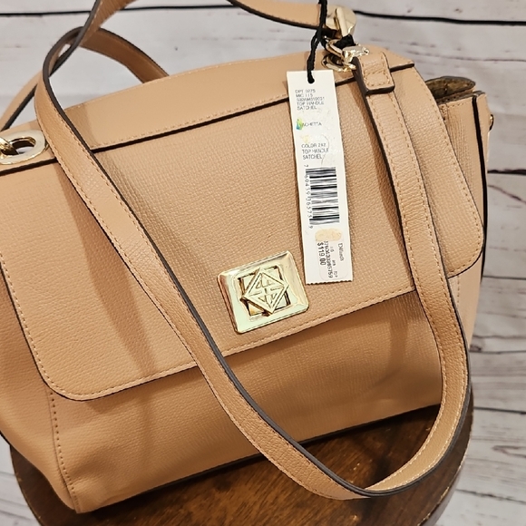 ANTONIO MELANI Handbags - Elegant Tan Satchel Bag